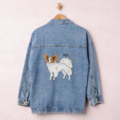 Papillon-Hund-Cartoon-Abbildung Jeansjacke (Hangar)