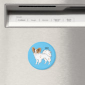 Papillon-Hund-Cartoon-Abbildung Magnet (In Situ (Geschirrspüler))