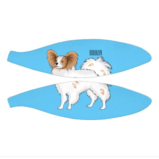 Papillon-Hund-Cartoon-Abbildung Mini Basketball (Panele)