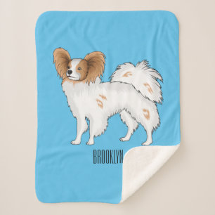 Papillon-Hund-Cartoon-Abbildung Sherpadecke