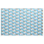 Papillon-Hund-Cartoon-Abbildung Stoff (Fat Quarter (45,7 x 55,9 cm))
