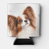 Papillon-Hund Dosenkühler (Vorderseite)