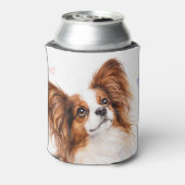 Papillon-Hund Dosenkühler (Kanne Rückseite)