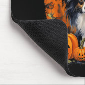 Papillon Hund Halloween Mousepad (Ecke)