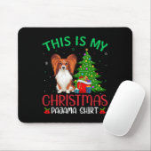 Papillon-Hund hässliche Weihnachtsfeier Das ist me Mousepad (Mit Mouse)