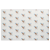 Papillon Hund mit Butterfett Baumwollgewebe Stoff (Fat Quarter (45,7 x 55,9 cm))