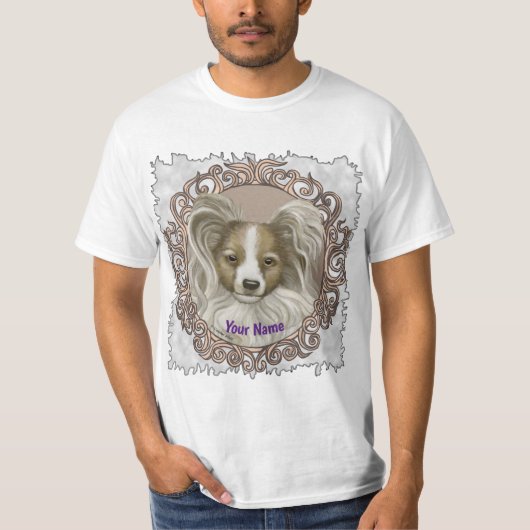 Papillon-Hund T-Shirt (Vorderseite)