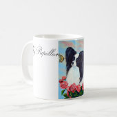 Papillon Hund Tasse (Vorderseite Links)