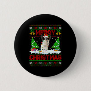 Papillon-Hund Weihnachten hässlicher Sweater lusti Button