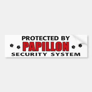 Papillon Hundesicherheit Autoaufkleber