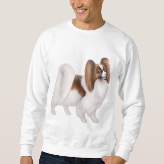 Papillon HundeSweatshirt Sweatshirt (Vorderseite)