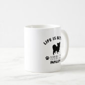 Papillon Hundezuchtentwürfe Kaffeetasse (VorderseiteRechts)
