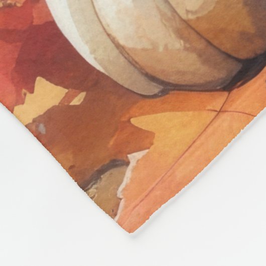 Papillon im Herbst hinterlässt Erntedank Kunst Fleecedecke (Ecke)