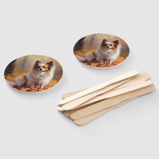 Papillon im Herbst Leaves Fall Inspiriert Fächer (Non-assembled)