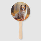 Papillon im Herbst Leaves Fall Inspiriert Fächer (Vorderseite)