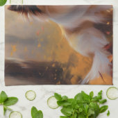 Papillon im Herbst Leaves Fall Inspiriert Geschirrtuch (Gefaltet)