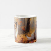Papillon im Herbst Leaves Fall Inspiriert Kaffeetasse (Mittel)