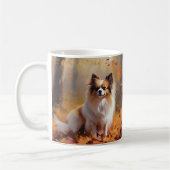 Papillon im Herbst Leaves Fall Inspiriert Kaffeetasse (Links)