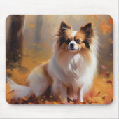 Papillon im Herbst Leaves Fall Inspiriert Mousepad (Vorne)