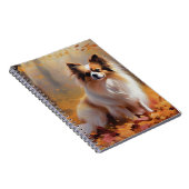 Papillon im Herbst Leaves Fall Inspiriert Notizblock (Rechte Seite)