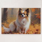 Papillon im Herbst Leaves Fall Inspiriert Puzzle (Horizontal)