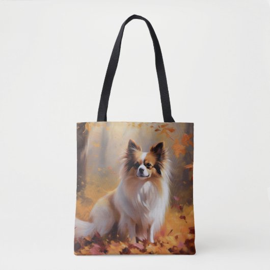 Papillon im Herbst Leaves Fall Inspiriert Tasche (Vorderseite)