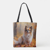 Papillon im Herbst Leaves Fall Inspiriert Tasche (Rückseite)