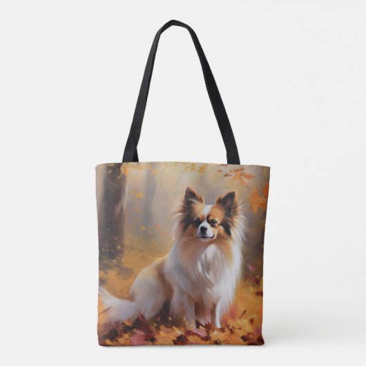 Papillon im Herbst Leaves Fall Inspiriert Tasche (Rückseite)