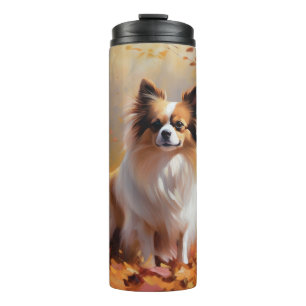 Papillon im Herbst Leaves Fall Inspiriert Thermosbecher