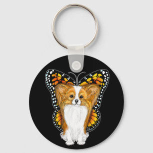 Papillon in der Verkleidung Schlüsselanhänger