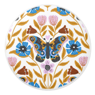 Papillon Kaleidoskop Keramikknauf