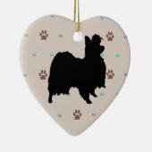 Papillon Keramik Ornament (Rechts)