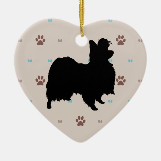 Papillon Keramik Ornament (Vorne)