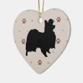 Papillon Keramik Ornament (Links)