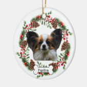 Papillon Keramik Ornament (Links)