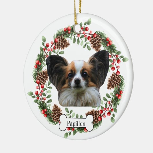 Papillon Keramik Ornament (Links)