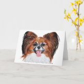 Papillon-Kopfstudie Karte (Gelbe Blume)