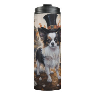 Papillon-Kürbisse Halloween Gruselig Thermosbecher