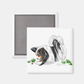 Papillon Lady Bug Dreams Magnet (Vorderseite/Rückseite)