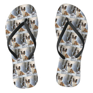 Papillon Let It Snow Christmas Badesandalen