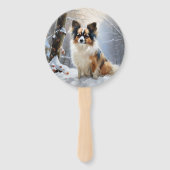 Papillon Let It Snow Christmas Fächer (Rückseite)