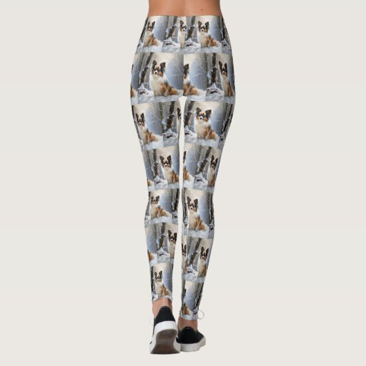 Papillon Let It Snow Christmas Leggings (Rückseite)