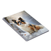 Papillon Let It Snow Christmas Notizblock (Rechte Seite)