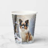 Papillon Let It Snow Christmas Pappbecher (Rückseite)