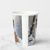 Papillon Let It Snow Christmas Pappbecher (Rechts)