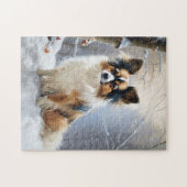 Papillon Let It Snow Christmas Puzzle (Horizontal)