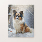 Papillon Let It Snow Christmas Puzzle (Vertikal)