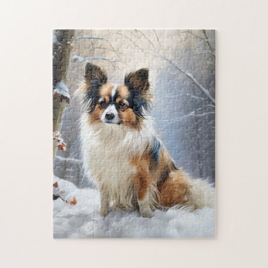 Papillon Let It Snow Christmas Puzzle (Vertikal)