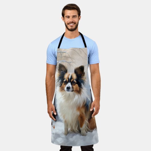 Papillon Let It Snow Christmas Schürze (Getragen)