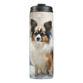 Papillon Let It Snow Christmas Thermosbecher (Vorderseite)